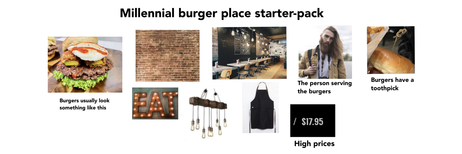 Millennial Burger Banner